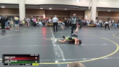 100 lbs Cons. Semi - Tripp Petit, Moorseville vs Luke Mealer, Ohio Gold