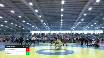 160 lbs Quarterfinal - John Quinonez, NJ vs Fisher Stites, CT