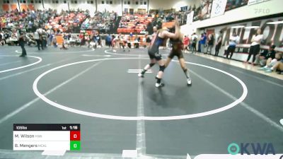 105 lbs Semifinal - McKenna Wilson, HURRICANE WRESTLING ACADEMY vs Brooklyn Mengers, Mcalester Youth Wrestling