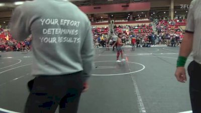 100 lbs Cons. Round 2 - Jose F. Hernandez-Martinez, Red Storm vs Wyatt Linn, Columbus Wrestling Club