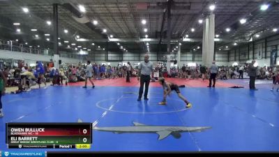 65 lbs Placement (4 Team) - Owen Bulluck, BLACKHAWK WC vs Eli Barrett, GREAT BRIDGE WRESTLING CLUB