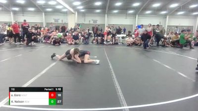 110 lbs Round 8 (10 Team) - Addison Gore, Wolfpack WC vs Alex Nelson, River City Wrestling