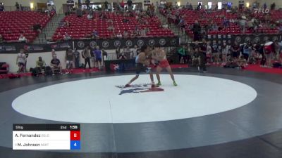 51 kg Cons 16 #2 - Angel Fernandez, Goldman's Wrestling Academy Of The Rockies vs Mac Johnson, North Carolina