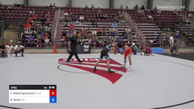 57 kg Rr Rnd 1 - Trevor Mastrogiovanni, Cowboy RTC vs Anthony Noto, Mat Town USA