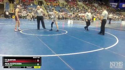 126 lbs Cons. Round 3 - Ty Burton, Minot vs Pete Rasmussen, Jamestown