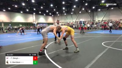 197 lbs C Of 8 #2 - Tom Sleigh, Virginia Tech vs Cale Davidson, Wyoming