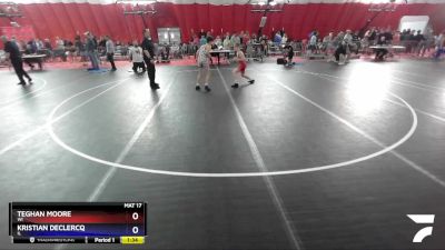 100 lbs Champ. Round 1 - Teghan Moore, WI vs Kristian DeClercq, IL