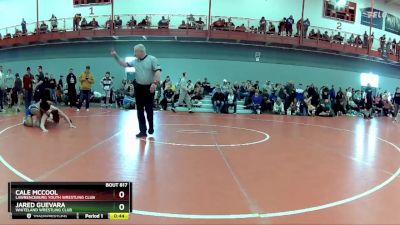 144 lbs Champ. Round 2 - Jared Guevara, Whiteland Wrestling Club vs Cale McCool, Lawrenceburg Youth Wrestling Club