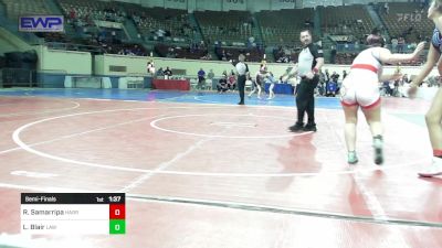 175 lbs Semifinal - Riley Samarripa, Harrah vs Lilah Blair, Little Axe Women's Wrestling