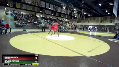 285 lbs Cons. Round 6 - Galen Brown, Etiwanda vs Xavier Franco, Central