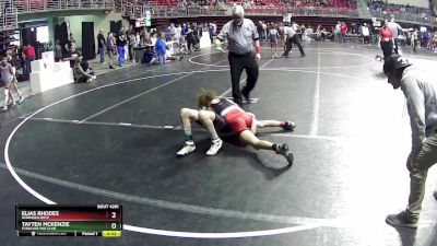 90 lbs Quarterfinal - Elias Rhodes, Nebraska Boyz vs Tayten McKenzie, Syracuse Mat Club