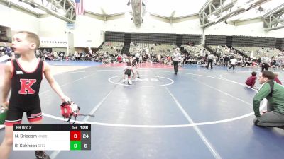 69 lbs Rr Rnd 2 - Nicky Griscom, Kingsway K-6 vs Brady Schneck, Steelhawks WC Red