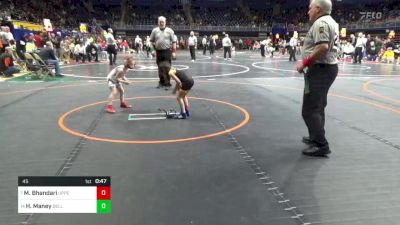 45 lbs Semifinal - Maya Bhandari, Upper St. Clair vs Harper Maney, Bellefonte