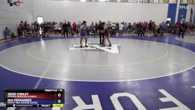 75 lbs Quarterfinal - Jesse Conley, Interior Grappling Academy vs Isai Fernandez, Sunkist Kids Monster Garage