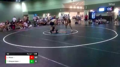 182 lbs Round 2 (6 Team) - Landen Moss, Social Circle vs Tucker Shepardson, Montana Sidney