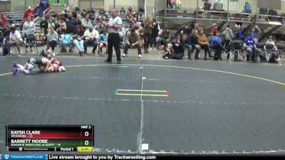 64 lbs Round 2 - Barrett Moore, Donahue Wrestling Academy vs Kaysn Clark, Vicksburg