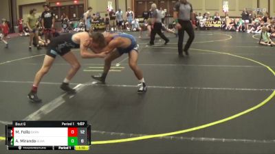 138 lbs Semis & 1st Wrestleback (8 Team) - Anthony Mirando, BlueWave vs Michael Follo, Smitty`s Barn