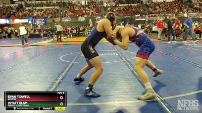 A - 182 lbs Semifinal - Evan Tidwell, Bigfork vs Wyatt Elam, Fergus (Lewistown)