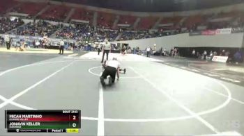 2A/1A-113 Semifinal - Micah Martinho, Illinois Valley vs Jonavin Keller, Oakridge