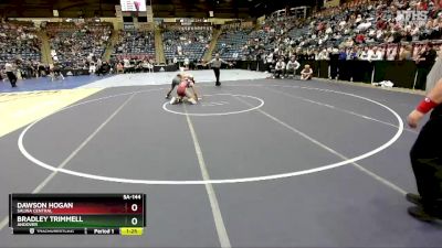 5A-144 lbs Semifinal - Bradley Trimmell, Andover vs Dawson Hogan, Salina Central