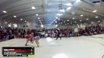 143 lbs Quarterfinal - Dylen Ritchey, Ralston High School Wrestling vs Emily Wiehn, Nebraska