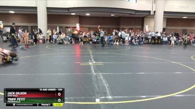 100 lbs Quarterfinal - Jack Gilson, Ohio Gold vs Tripp Petit, Moorseville