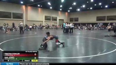 75 lbs Finals (2 Team) - Tristan Fowler, Alabama Elite vs Sam Jones, Tennessee Black