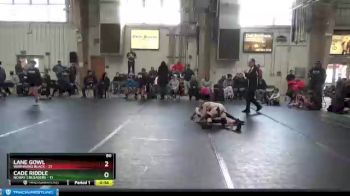 80 lbs Round 6 (8 Team) - Lane Gowl, Warhawks Black vs Cade Riddle, NCWAY Crusaders