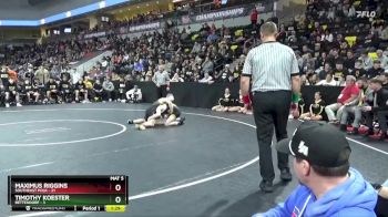 126 lbs Finals (1st & 3rd) - Maximus Riggins, Southeast Polk vs Timothy Koester, Bettendorf