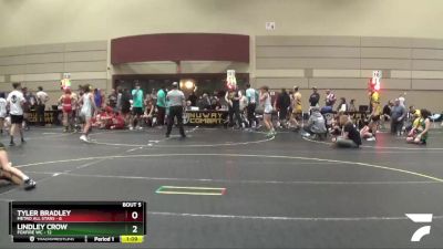 91 lbs Round 2 (6 Team) - Tyler Bradley, Metro All Stars vs Lindley Crow, Foxfire WC