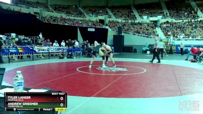 D4-175 lbs Cons. Round 3 - Andrew Griesmer, Tombstone HS vs Tyler Langer, Fountain Hills