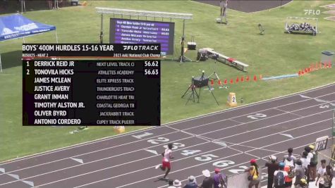 Youth Boys' 400m Hurdles, Prelims 3 - Age 15-16