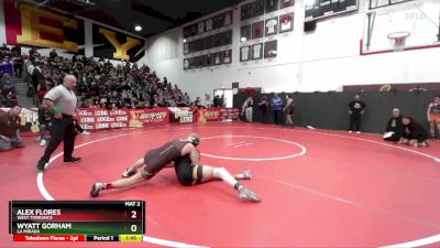 132 lbs Champ. Round 1 - Alex Flores, West Torrance vs Wyatt Gorham, La Mirada