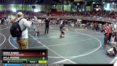 73 lbs Cons. Round 2 - Emma Raben, Hemingford Jr Wrestling vs Nyla Rhodes, Nebraska Wrestling Academy