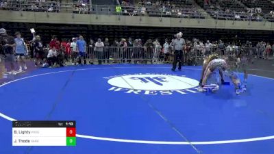 135 lbs Semifinal - Bryant Lighty, Prospect Park, NJ vs Jack Thode, Harrington, DE