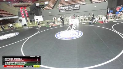 165 lbs Cons. Round 4 - Christopher Alvarez, Beat The Streets - Los Angeles vs Antonio Zamora, Ground Creatures Wrestling