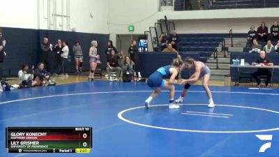 116 lbs Quarterfinal - Glory Konecny, Southern Oregon vs Lily Grismer, University Of Providence