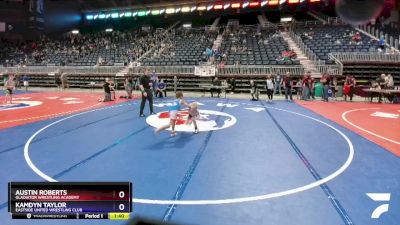 62 lbs 5th Place Match - Austin Roberts, Gladiator Wrestling Academy vs Kamdyn Taylor, Eastside United Wrestling Club