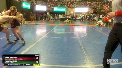 AA - 152 lbs Cons. Round 1 - Jake Barnhill, Billings Senior High School vs Dane Butler, Helena Capital