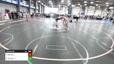 180 lbs Round Of 16 - Kacey Bonds, NC vs Brannock Barlow, WV