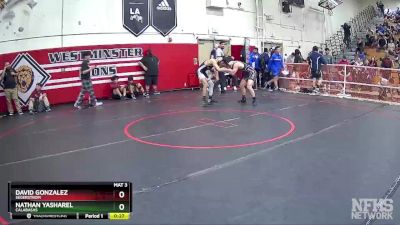 160 lbs Cons. Round 2 - Nathan Yasharel, Calabasas vs David Gonzalez, Segerstrom