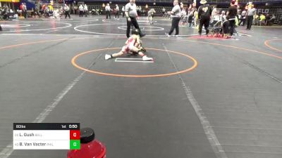 60 lbs Round Of 64 - Lucas Gush, Belle Vernon vs Brett Van Vacter, Philadelphia