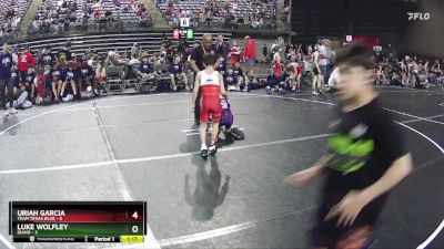 60 lbs Semis & 1st Wrestleback (8 Team) - Uriah Garcia, Team Texas Blue vs Luke Wolfley, Idaho