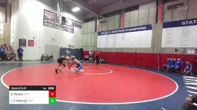 120 lbs Consi Of 8 #1 - Solomon Reyes, Madera vs Zachary Klarcyk, Porterville