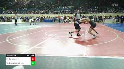 120 lbs Round Of 64 - Ethan Carney, Wilson-Henryetta vs Wyatt Branchcomb, Midwest City Middle School Bombers