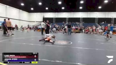 75/82 Round 1 - Luke Smith, PALMETTO STATE WRESTLING ACADEMY vs Gideon Ayers, ISI WC