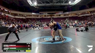 5A 139 lbs Cons. Round 2 - Ayden Cordova, Los Lunas vs Adrien Ulibarri, Santa Fe