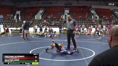 44 lbs Round 3 (6 Team) - Cristiano Gutierrez, Basement Brawlers vs Braxton Lewis, Ninja Killer