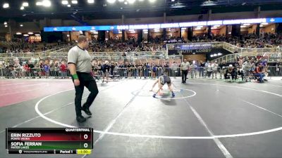 110 lbs Quarterfinal - Erin Rizzuto, Ponte Vedra vs Sofia Ferran, Mater Lakes