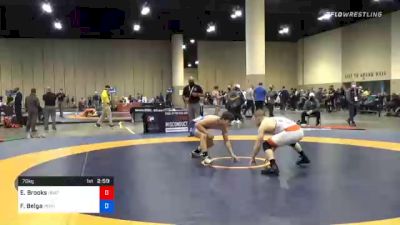 70 kg Prelims - Edison Brooks, Unattached vs Felix Belga, Pennsylvania RTC